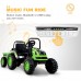 UENJOY 6V Tractor Powered Ride-On with Detachable Wagon, Remote Control, Music, Horn, Spring Suspension